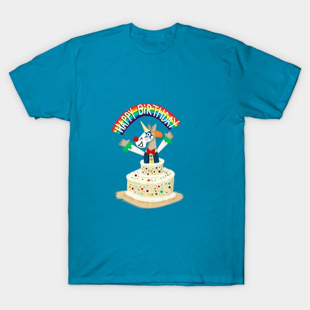 Happy Birthday Unicorn T-Shirt by Thatssounicorny